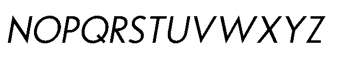 Noar Light Italic Font LOWERCASE