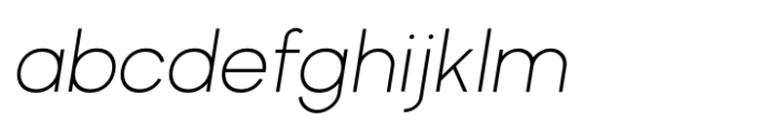 Nobel Uno Extra Light Italic FONT