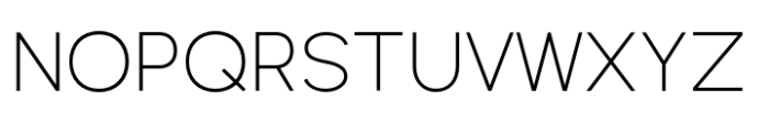 Nobel Uno Extra Light Font UPPERCASE