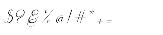 Noble Flourish Script Font OTHER CHARS