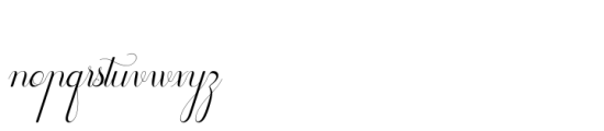 Noble Flourish Script Font LOWERCASE