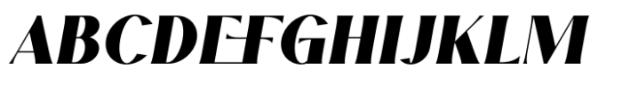 Noble Type Black Italic Font UPPERCASE