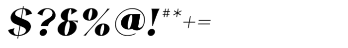 Noble Type Extra Bold Italic Font OTHER CHARS