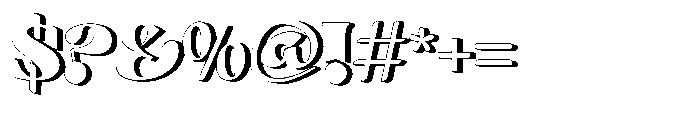 Nobleweight 3 d Font OTHER CHARS
