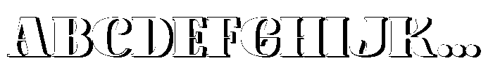 Nobleweight 3 d Font UPPERCASE