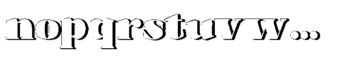 Nobleweight 3 d Font LOWERCASE
