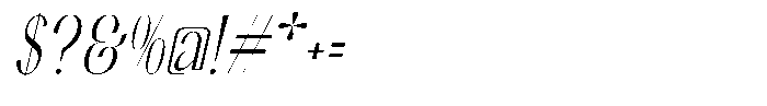 Noctaire Italic Font OTHER CHARS