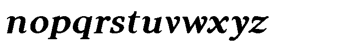 Noctera Black Italic Font LOWERCASE