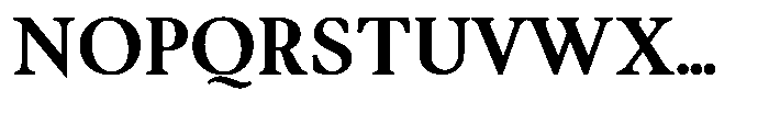 Noctera Black Font UPPERCASE