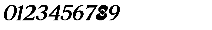 Noctera Bold Italic Font OTHER CHARS