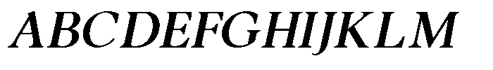 Noctera Bold Italic Font UPPERCASE