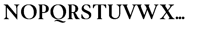 Noctera Bold Font UPPERCASE