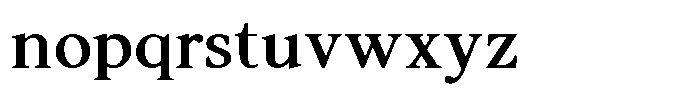 Noctera Bold Font LOWERCASE