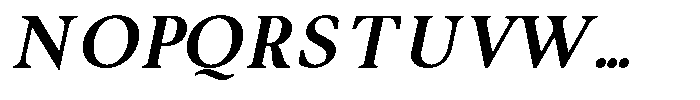 Noctera Extra Bold Italic Font UPPERCASE