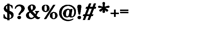 Noctera Extra Bold Font OTHER CHARS