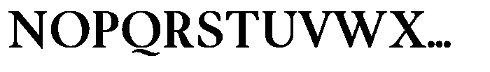 Noctera Extra Bold Font UPPERCASE