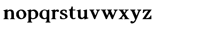 Noctera Extra Bold Font LOWERCASE