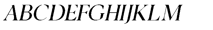 Noctera Italic Font UPPERCASE