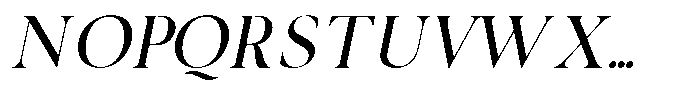 Noctera Italic Font UPPERCASE