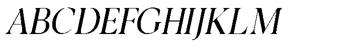 Noctera Light Italic Font UPPERCASE