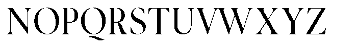 Noctera Light Font UPPERCASE