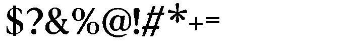 Noctera Medium Font OTHER CHARS