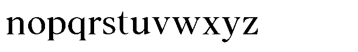 Noctera Medium Font LOWERCASE