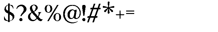 Noctera Regular Font OTHER CHARS