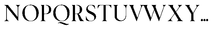 Noctera Regular Font UPPERCASE