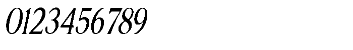 Noctera Thin Italic Font OTHER CHARS