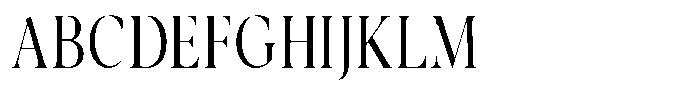 Noctera Thin Font UPPERCASE