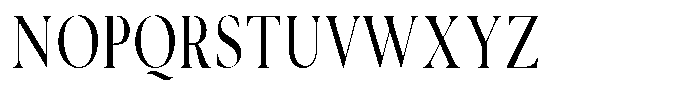 Noctera Thin Font UPPERCASE