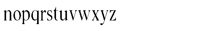 Noctera Thin Font LOWERCASE