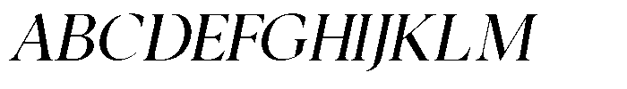 Noctera Variable Noctera Thin Italic Font UPPERCASE
