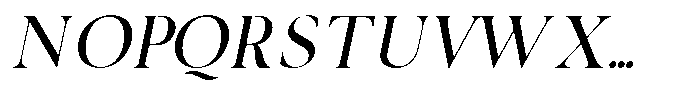 Noctera Variable Noctera Thin Italic Font UPPERCASE