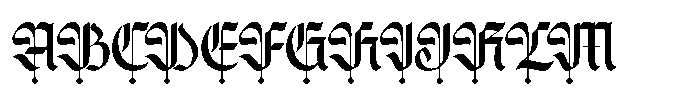 Nocthira Font UPPERCASE