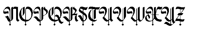 Nocthira Font UPPERCASE