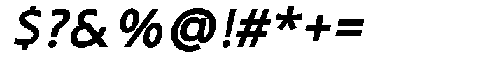 Noctiluca Bold Italic Font OTHER CHARS