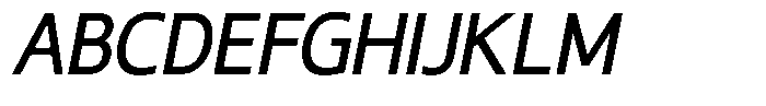 Noctiluca Medium Italic Font UPPERCASE