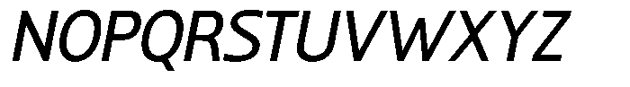 Noctiluca Medium Italic Font UPPERCASE