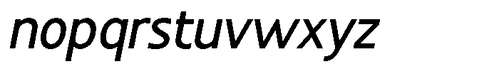 Noctiluca Medium Italic Font LOWERCASE