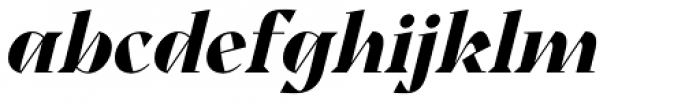 Noctis Heavy Italic Font LOWERCASE