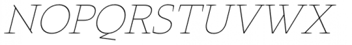 Noctis Thin Italic Font UPPERCASE