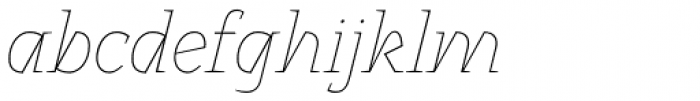 Noctis Thin Italic Font LOWERCASE