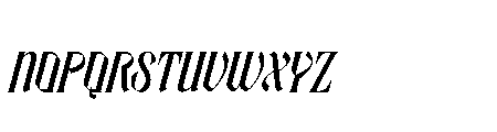 Nocture Stars Font UPPERCASE