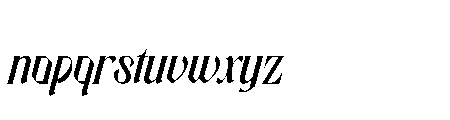 Nocture Stars Font LOWERCASE