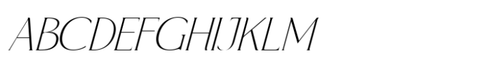 Nocturnal Thin Oblique Font UPPERCASE