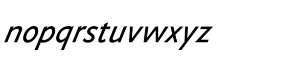 Nocturne Sans Regular Italic Font LOWERCASE
