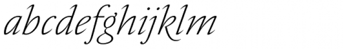 Nocturne Serif Extra Light Italic Font LOWERCASE