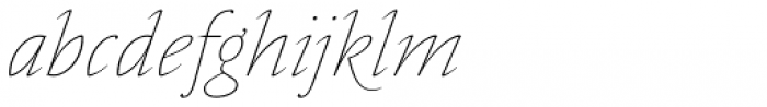 Nocturne Serif Extra Thin Italic Font LOWERCASE